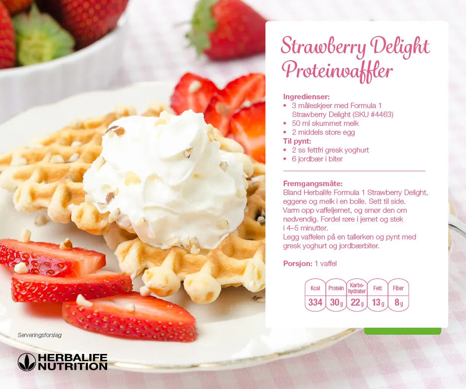 MÅLTIDSERSTATTER: FORMULA 1 STRAWBERRY DELIGHT